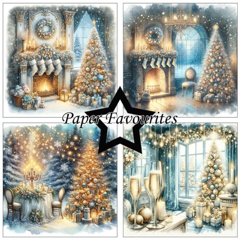 Paper Favourites - Designpapier "Christmas Trees" Paper Pack 6x6 Inch - 24 Bogen