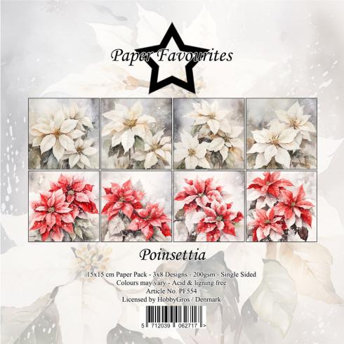 Paper Favourites - Designpapier "Poinsettia" Paper Pack 6x6 Inch - 24 Bogen