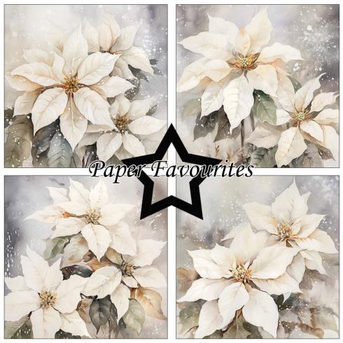 Paper Favourites - Designpapier "Poinsettia" Paper Pack 6x6 Inch - 24 Bogen