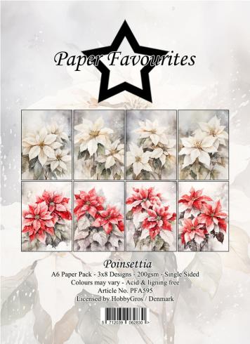 Paper Favourites - Designpapier "Poinsettia" Paper Pack A6 - 24 Bogen