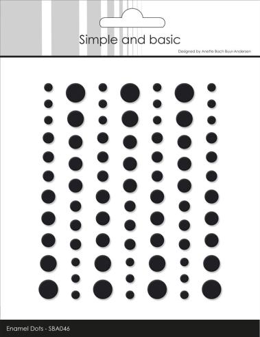 Simple and Basic - Adhesive Matte Enamel Dots "Black"