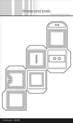 Simple and Basic - Stanzschablone 15x19,5cm "Square Box" Dies
