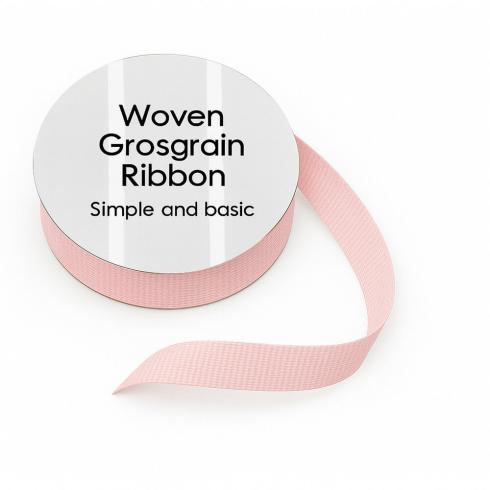 Simple and Basic - Schleifenband "Light Pink" Woven Grosgrain Ribbon 10m