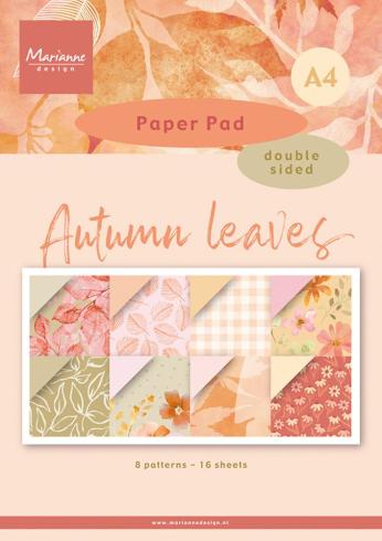 Marianne Design - Designpapier "Autumn Leaves" Paper Pad A4 - 16 Bogen 