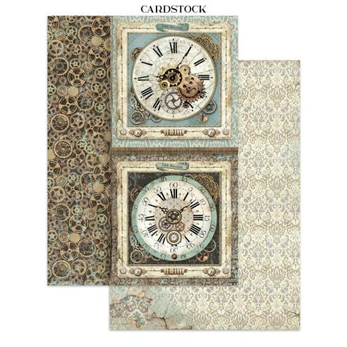 Stamperia - Papier, Aufkleber & Stanzteile "Voyages Fantastiques" Junk Journal Backgrounds,Stickers,Cut-Outs