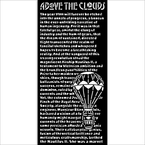 Stamperia - Schablone 12x25cm "Above the Clouds" Stencil