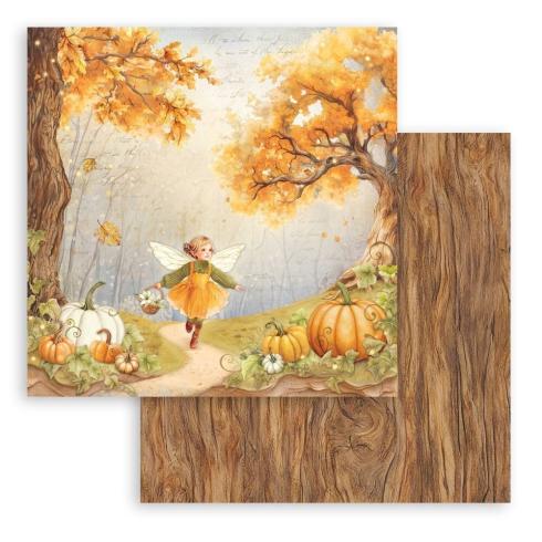 Stamperia - Designpapier "Fairy and Pumpinks" Paper Sheets 12x12 Inch - 10 Bogen
