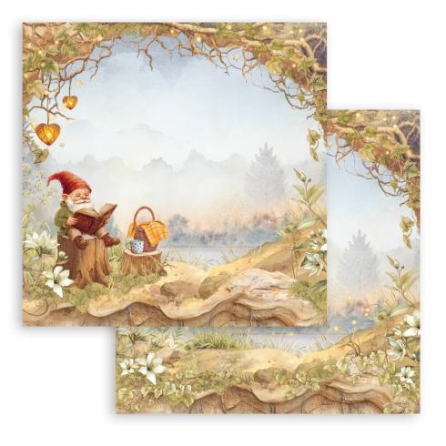 Stamperia - Designpapier "Gnome" Paper Sheets 12x12 Inch - 10 Bogen