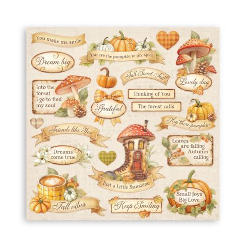 Stamperia - Designpapier "Whispering Woods" Maxi Paper Pack 8x8 Inch - 10 Bogen