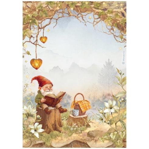 Stamperia - Decopatch Papier "Gnome" Decoupage A4 - 6 Bogen  
