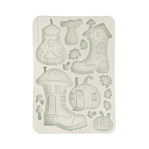Stamperia - Gießform A5 "Boots and Pumpikin House" Soft Mould 