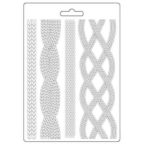 Stamperia - Gießform A5 "Cords" Soft Mould 