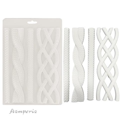 Stamperia - Gießform A5 "Cords" Soft Mould 