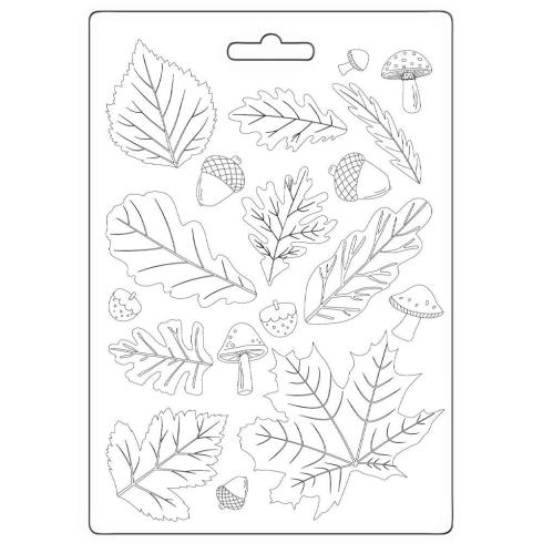 Stamperia - Gießform A5 "Leaves" Soft Mould 