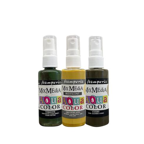 Stamperia - Aquarellfarbe "Whispering Woods" Aquacolor Paint Kit 3x60ml