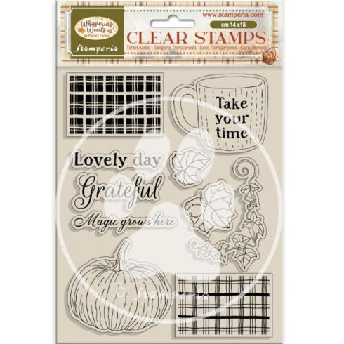 Stamperia - Stempelset "Cup and Pumpkin" Clear Stamps