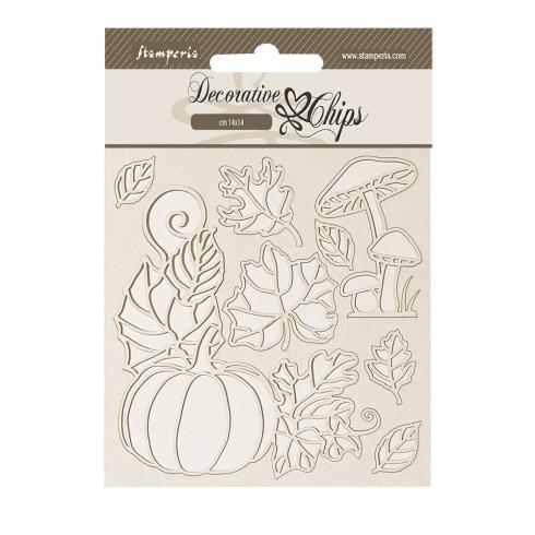 Stamperia - Holzteile 14x14 cm "Pumpkin" Decorative Chips