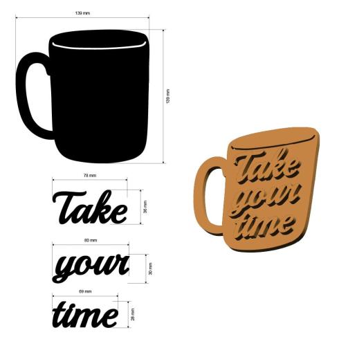 Stamperia - Holzteile "Blank Cup" MDF Crafty Shapes Blanks