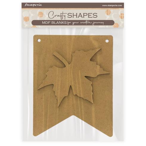 Stamperia - Holzteile "Blanks Leaf" MDF Crafty Shapes Blanks