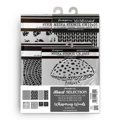 Stamperia - Schablone "Whispering Woods Assortment" Stencil
