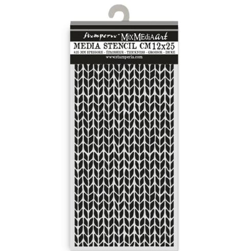 Stamperia - Schablone 12x25cm "Knitting Pattern" Stencil