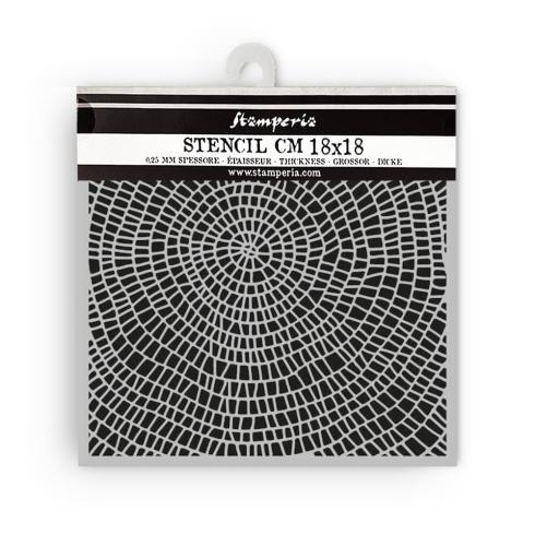 Stamperia - Schablone 18x18cm "Bark Pattern" Stencil  
