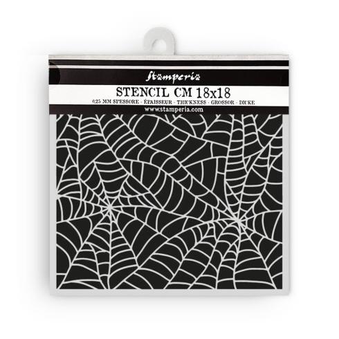 Stamperia - Schablone 18x18cm "Spider Pattern" Stencil  