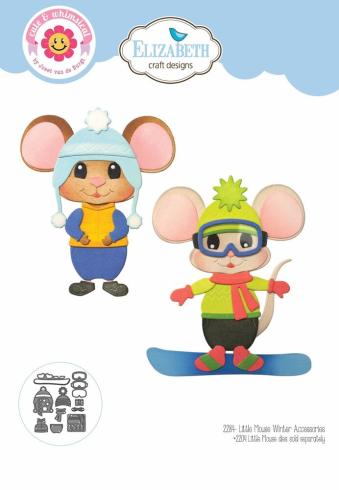 Elizabeth Craft Designs - Stanzschalone "Little Mouse Winter Accessories" Dies