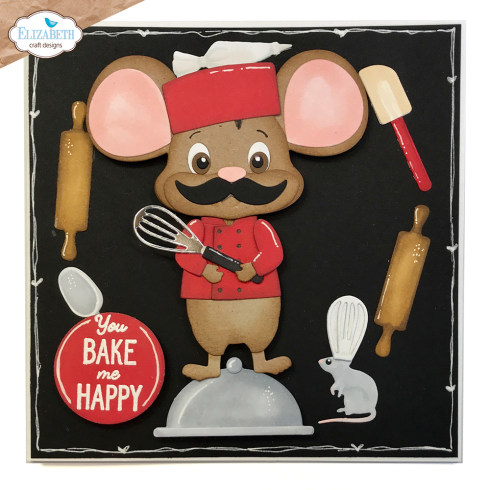 Elizabeth Craft Designs - Stempelset "In the Kitchen Sentiments" Clear Stamps