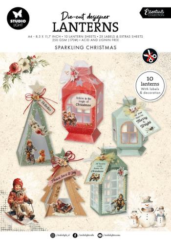 Studio Light - Papierlaternen "Sparkling Christmas" Die Cut Paper Laterns - 12 Bogen