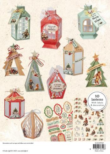 Studio Light - Papierlaternen "Sparkling Christmas" Die Cut Paper Laterns - 12 Bogen