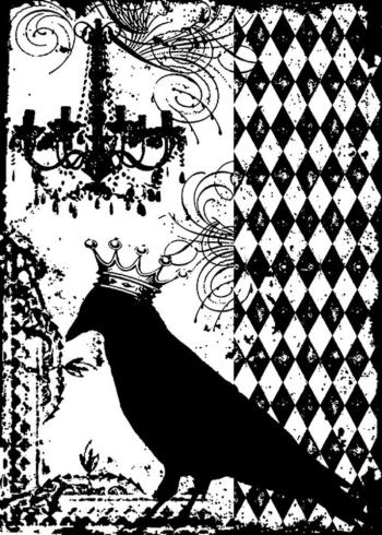 Stampers Anonymous - Gummistempel "Blackbird" Cling Stamp Design by Tim Holtz