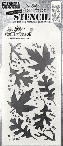 Stampers Anonymous - Schablone "Autumn" Layering Stencil Design by Tim Holtz