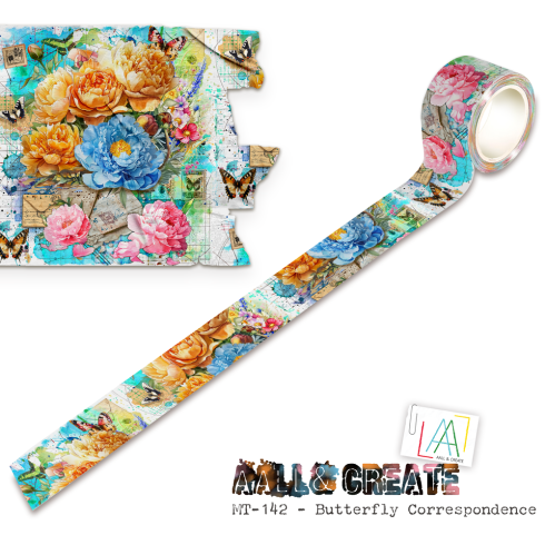 AALL and Create "Butterfly Correspondence" Washi Tape 25 mm