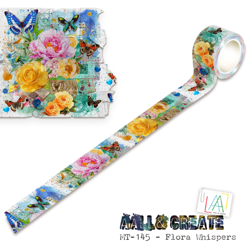 AALL and Create "Flora Whispers" Washi Tape 25 mm