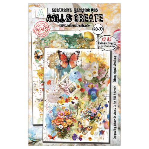 AALL and Create - Transfer Aufkleber "Citrus Kissed Meadows" Rub-Ons A5