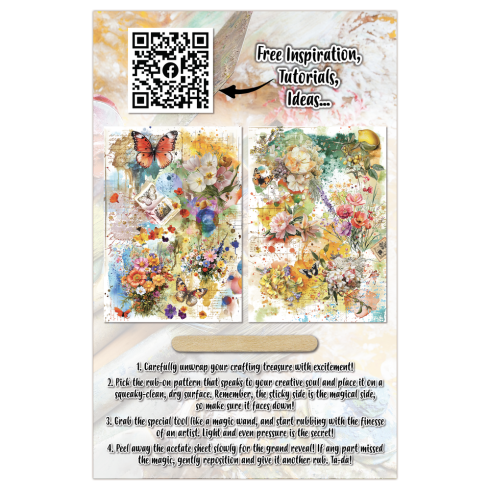 AALL and Create - Transfer Aufkleber "Citrus Kissed Meadows" Rub-Ons A5