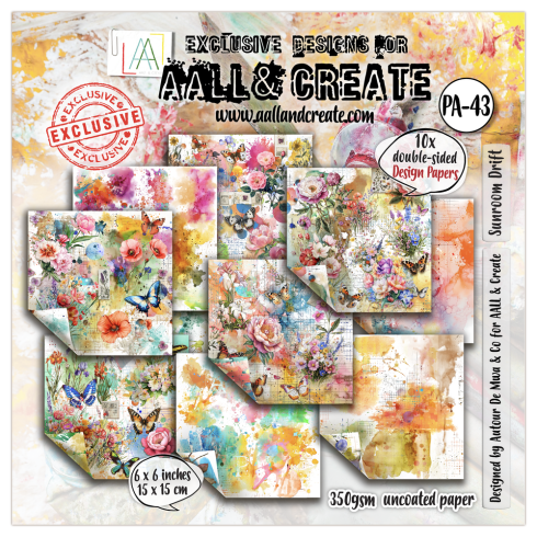 AALL and Create - Designpapier "Sunroom Drift" Paper Pack 6x6 Inch - 10 Bogen