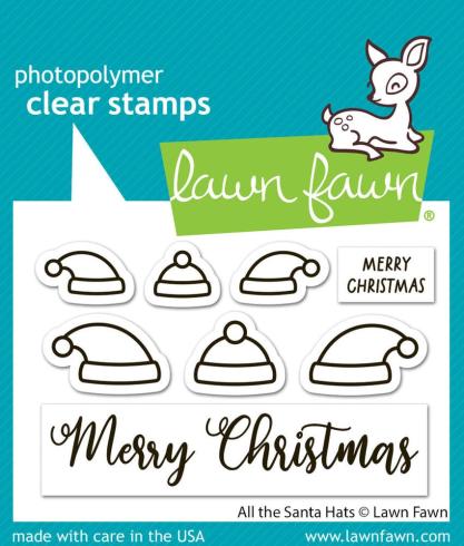 Lawn Fawn - Stempelset "All The Santa Hats" Clear Stamp