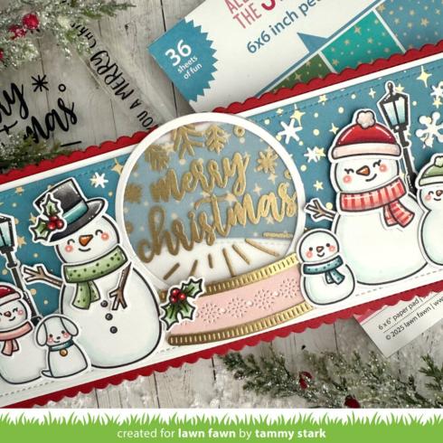 Lawn Fawn - Stempelset "Big Messages Christmas" Clear Stamp