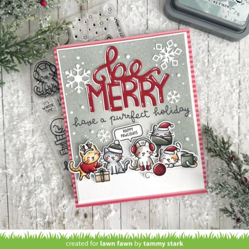 Lawn Fawn - Stempelset "Cozy Cats" Clear Stamp
