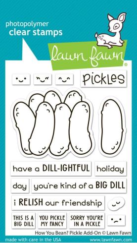 Lawn Fawn - Stempelset "How You Bean? Pickle" Clear Stamp Add-On