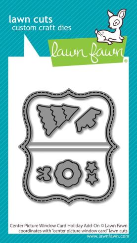 Lawn Fawn - Stanzschablone "Center Picture Window Card Holiday" Add-on Die