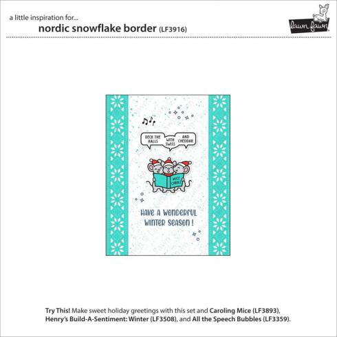Lawn Fawn - Stanzschablone "Nordic Snowflake Border" Dies