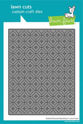 Lawn Fawn - Stanzschablone "Quilted Diamond Backdrop" Dies
