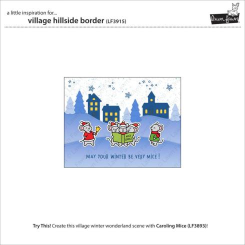 Lawn Fawn - Stanzschablone "Village Hillside Border" Dies