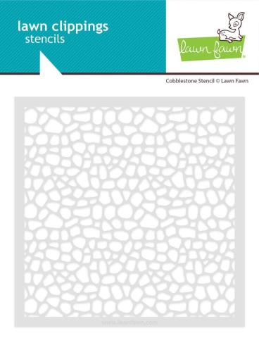 Lawn Fawn - Schablone "Cobblestone Lawn Clippings" Stencil