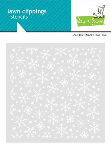 Lawn Fawn - Schablone "Snowflakes Lawn Clippings" Stencil