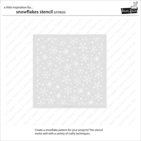 Lawn Fawn - Schablone "Snowflakes Lawn Clippings" Stencil