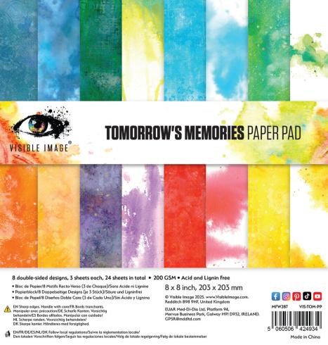 Visible Image - Designpapier "Tomorrow's Memories" Paper Pack 8x8 Inch - 24 Bogen
